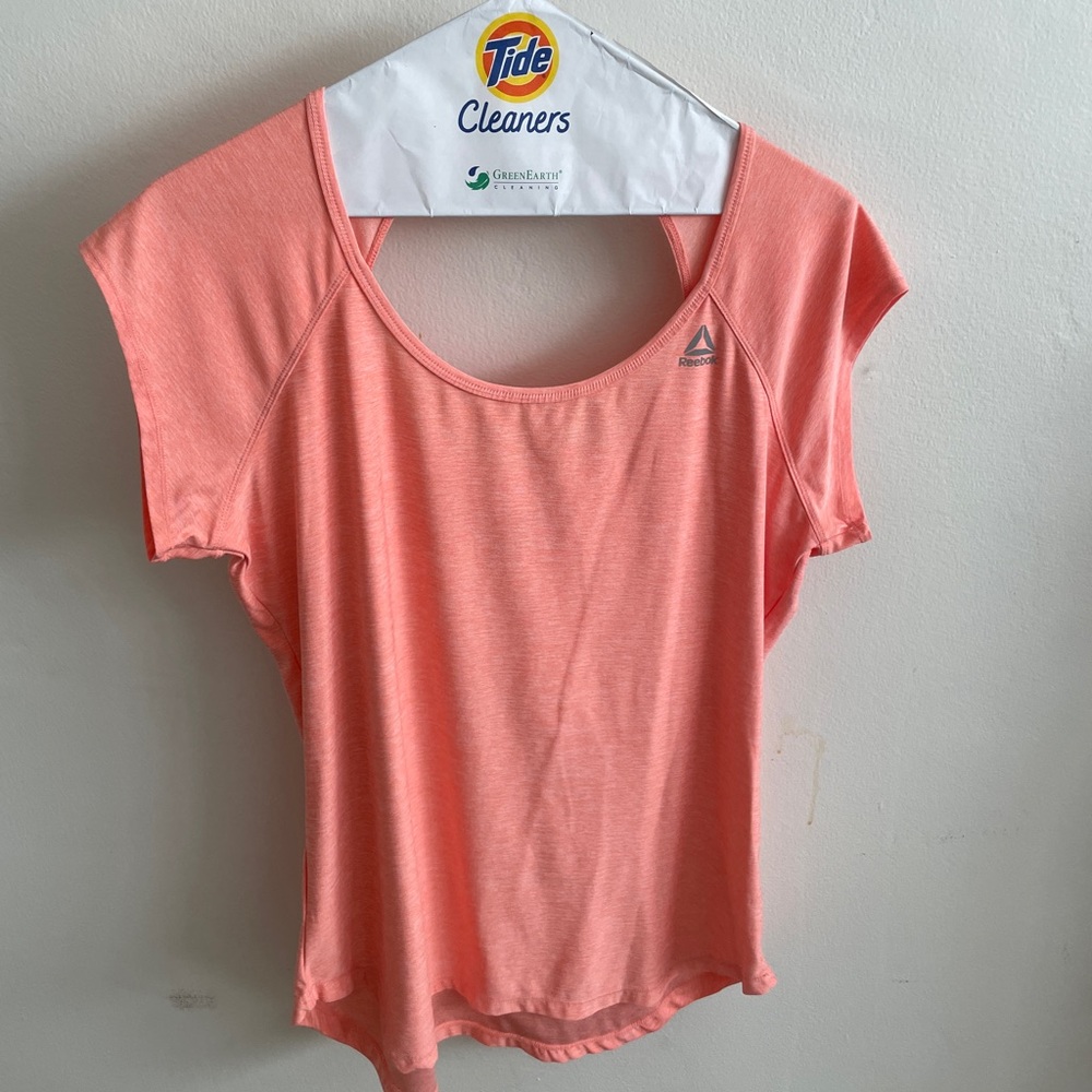Orange Reebok athletic top